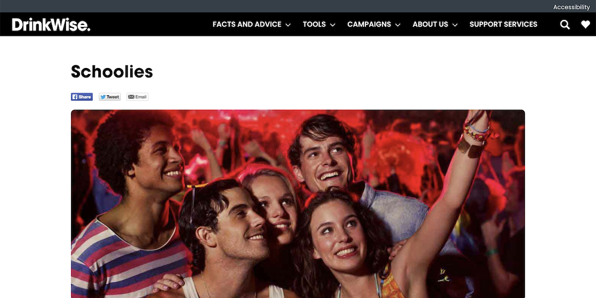 DrinkWise Schoolies